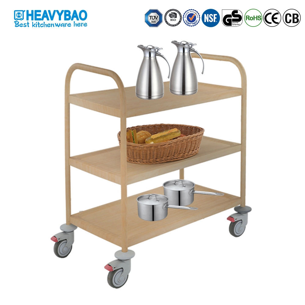 Heavybao High Quality Stainless Steel Hotel Service Water Transfer Trolleys Cart