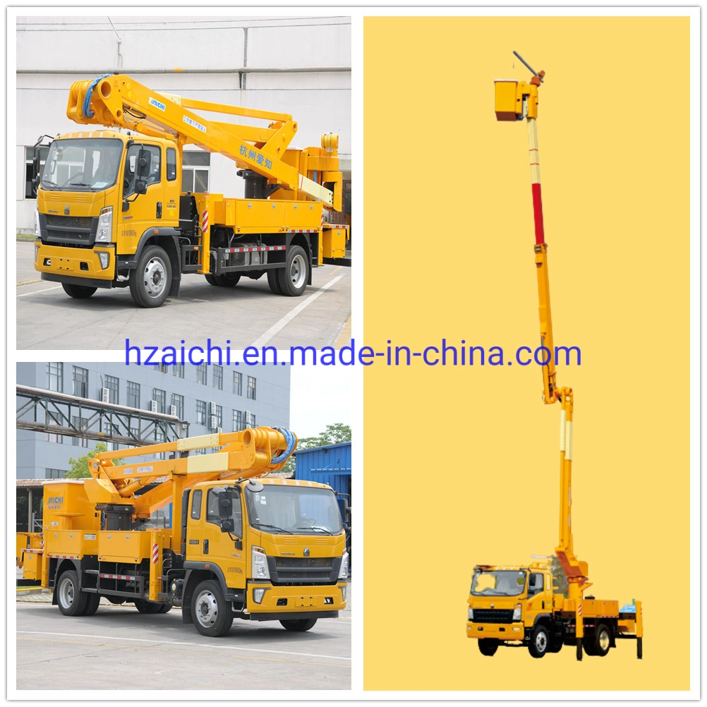 Insulated Boom and Bucket 22.7m Sino Truck Aichi Aerial Work Vehicle Platform