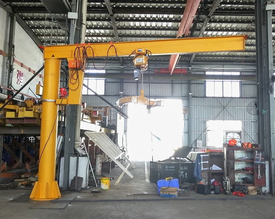 500kg 1ton 2ton Workshop Workstation Electric Crane 360 Degree Rotation Free Standing Column Mounted Jib Crane