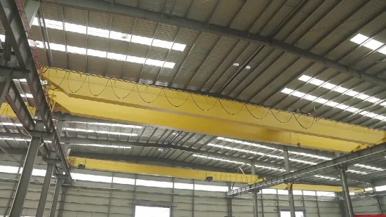 Qd Factory Electric Double Girder15 20 25 30 Ton Workstation Suspended Overhead Crane