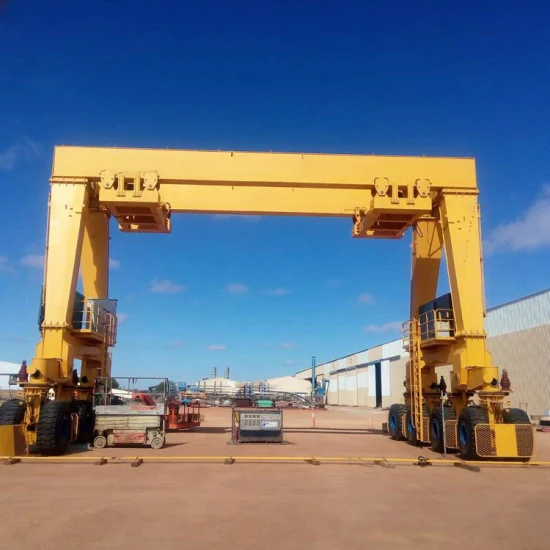 Port 25 Ton Rtg Rubber Tyre Container Lifting Gantry Crane