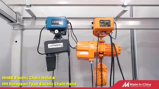 Good Price 1t 2t 3t 5t 10t 15t 20t 30t 50t Hook Type Trolley Type Low Headroom Type Electric Chain Hoist